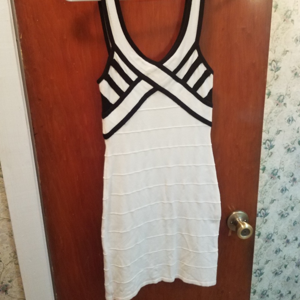 Black and White bandage dress